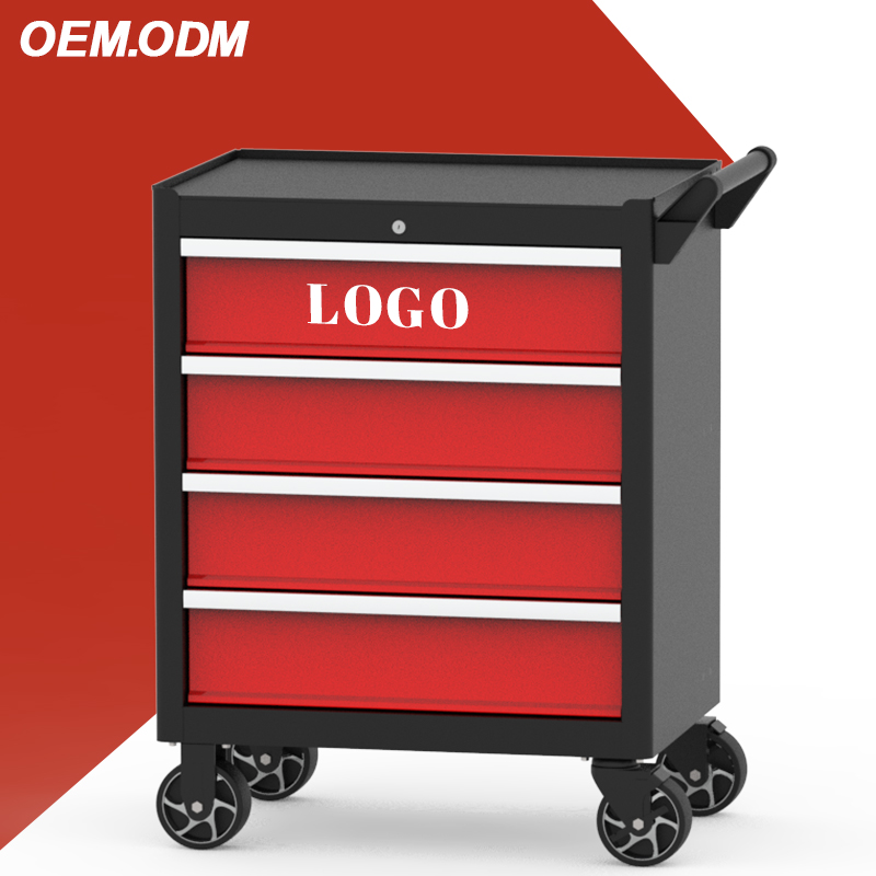 Workshop Tools Cabinet - Carrello Portautensili in Metallo a 4