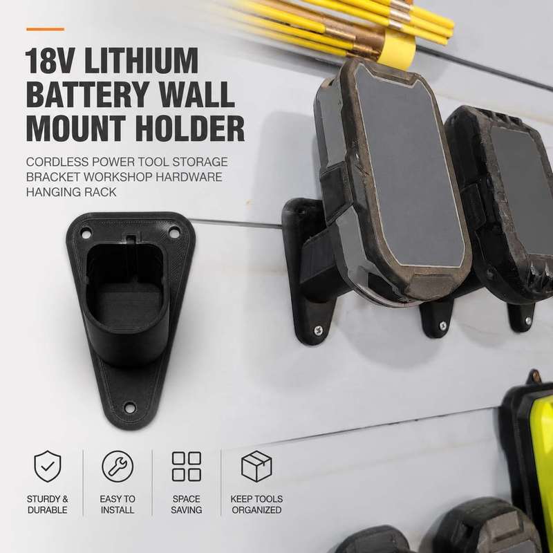 Workshop Tools Hanging - Supporto a Parete per Batteria al