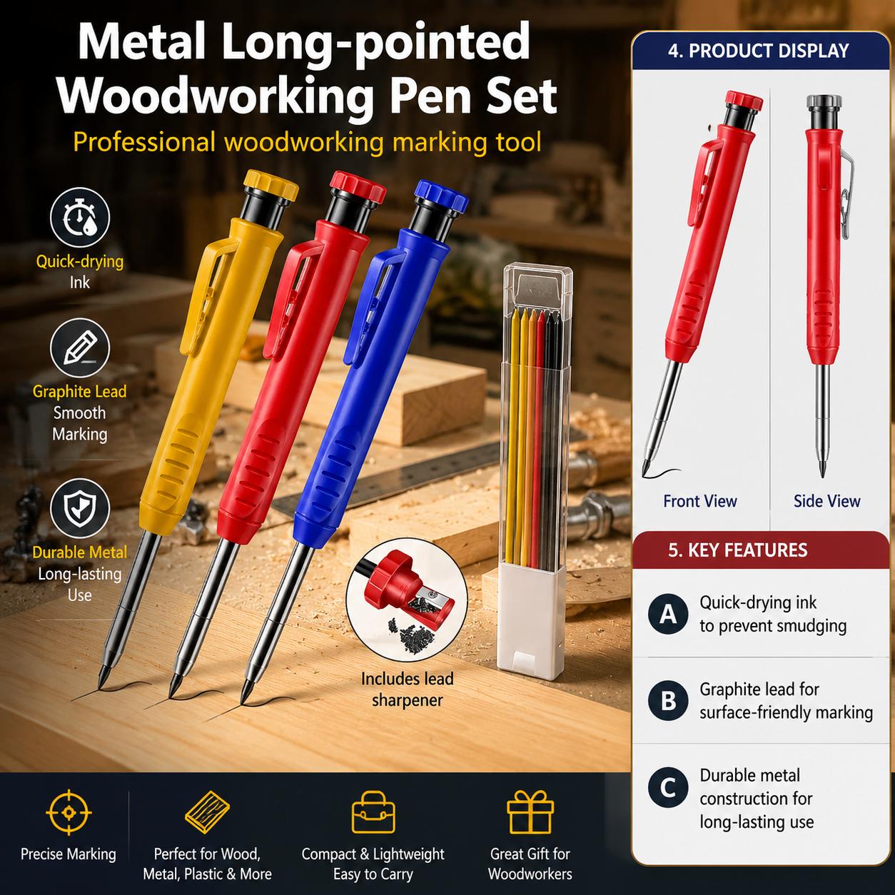 Kit di matite meccaniche con p - Workshop Marking Tools recensione e prezzo