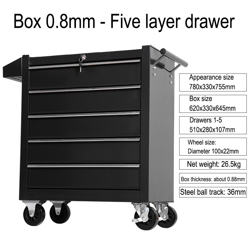 Carrello Portautensili a 5 Cas - Workshop Tools Cabinet recensione e prezzo