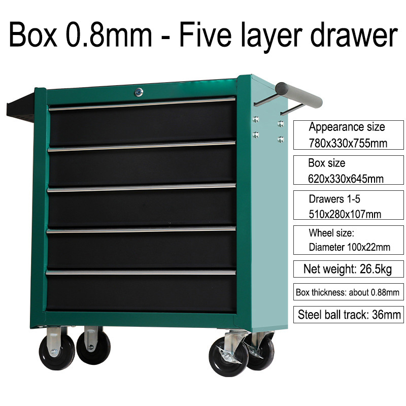 Carrello Portautensili a 5 Cas - Workshop Tools Cabinet recensione e prezzo